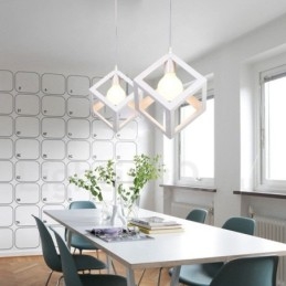 Moderne, eigentijdse, veelkleurige metalen hanglamp met 1 licht