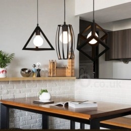 Moderne, eigentijdse, veelkleurige metalen hanglamp met 1 licht