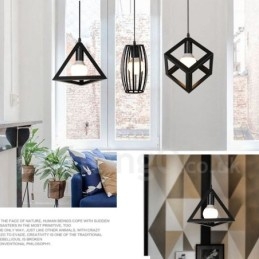Moderne, eigentijdse, veelkleurige metalen hanglamp met 1 licht