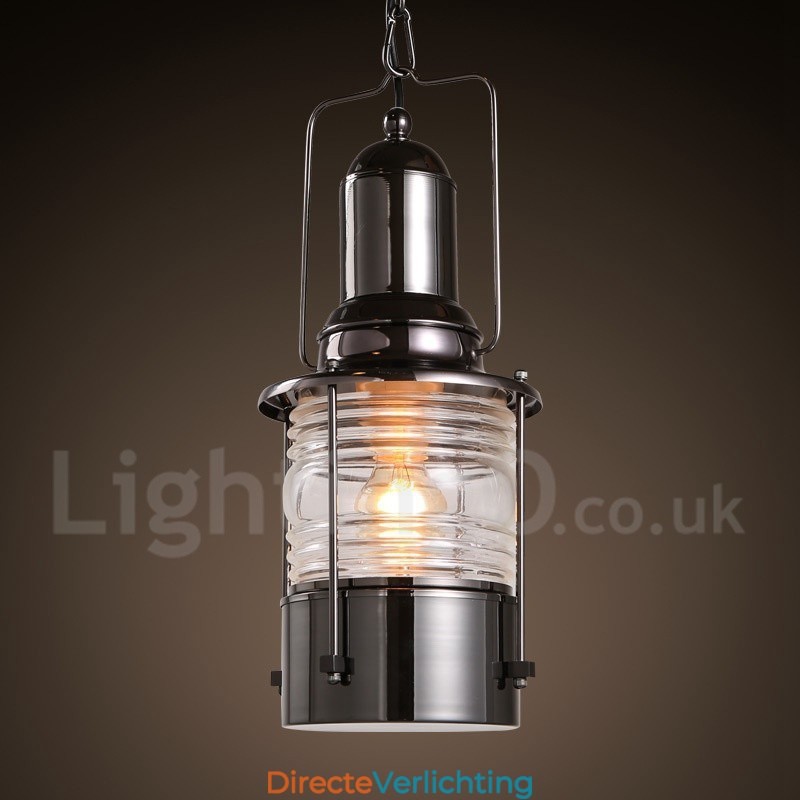 Retro Vintage 1 Licht Lantaarn Koperen Hanglamp