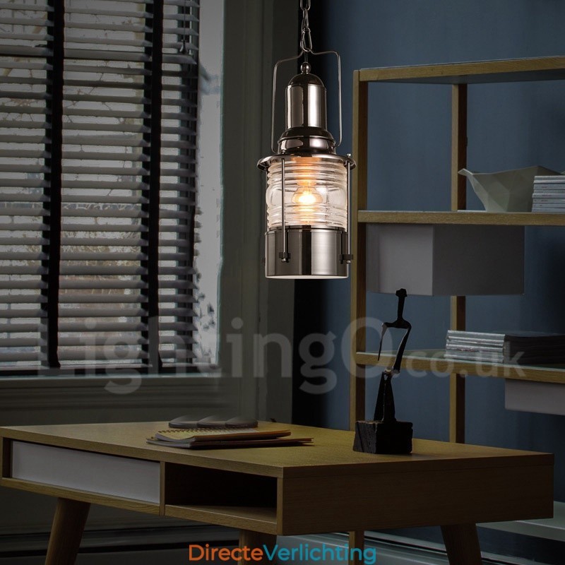 Retro Vintage 1 Licht Lantaarn Koperen Hanglamp