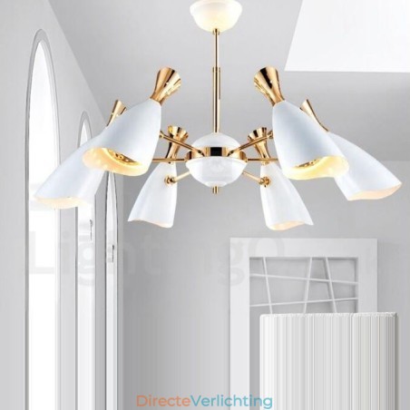 Moderne eigentijdse kroonluchterlamp met 6 lampen Moderne eigentijdse kroonluchterlamp met 6 lampen