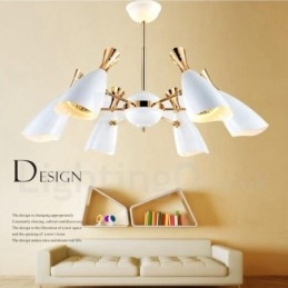 Moderne eigentijdse kroonluchterlamp met 6 lampen