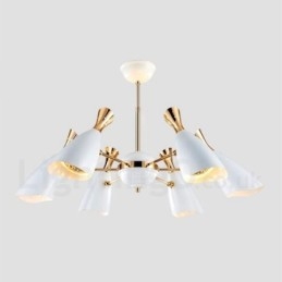 Moderne eigentijdse kroonluchterlamp met 6 lampen