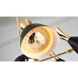 Moderne eigentijdse kroonluchterlamp met 6 lampen