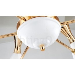 Moderne eigentijdse kroonluchterlamp met 6 lampen