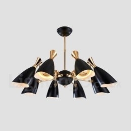 Moderne eigentijdse kroonluchterlamp met 8 lampen