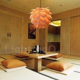Rustieke Lodge Houten Dennenappel Hanglamp