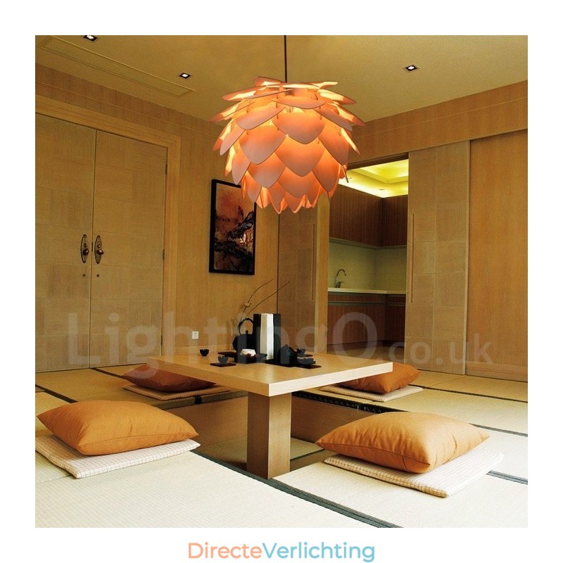 Rustieke Lodge Houten Dennenappel Hanglamp