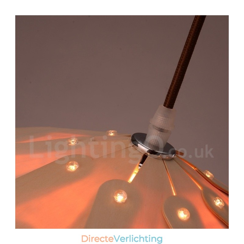 Rustieke Lodge Houten Dennenappel Hanglamp