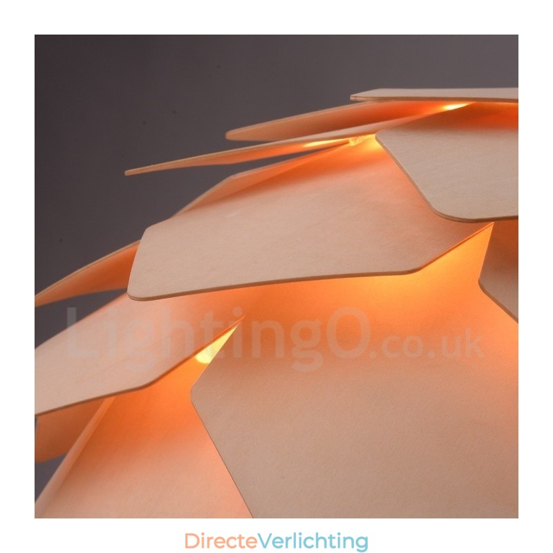 Rustieke Lodge Houten Dennenappel Hanglamp
