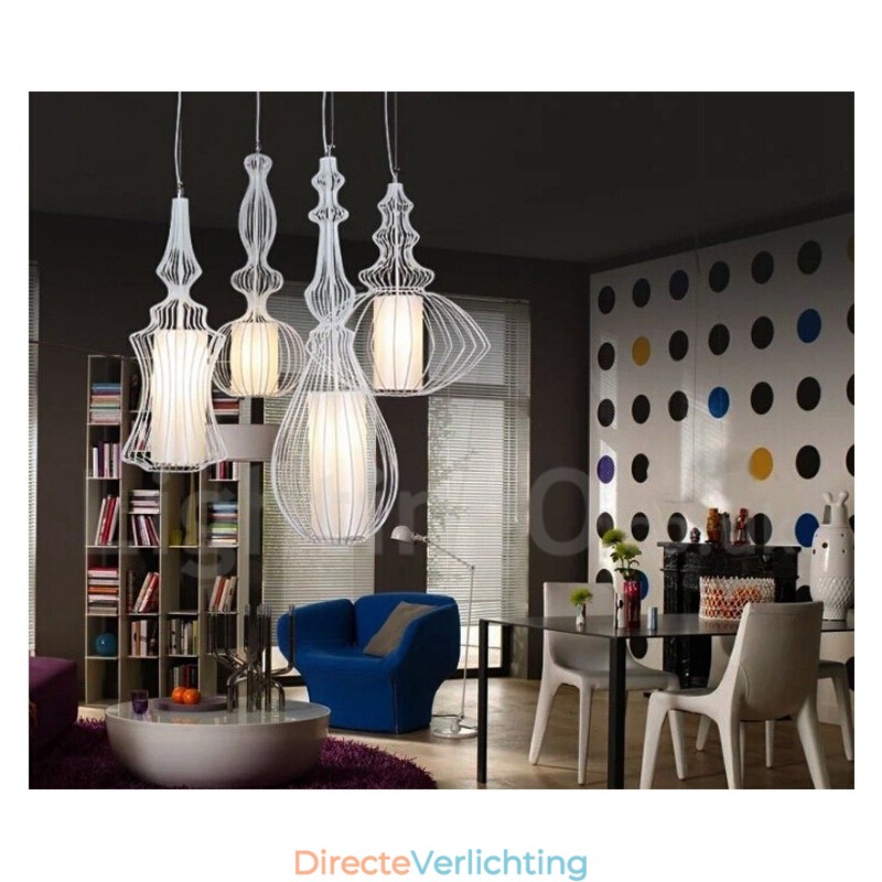 Landelijk vintage metalen vaasvormige hanglamp