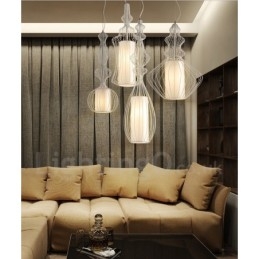 Landelijk vintage metalen vaasvormige hanglamp