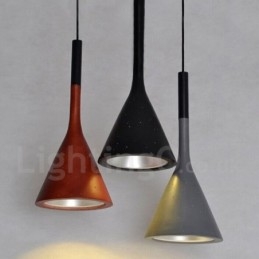 1-lichts vintage betonnen hanglamp