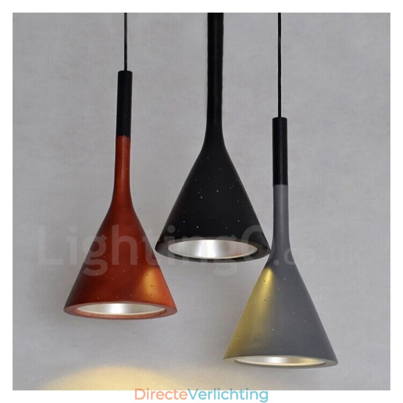 1-lichts vintage betonnen hanglamp