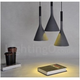 1-lichts vintage betonnen hanglamp