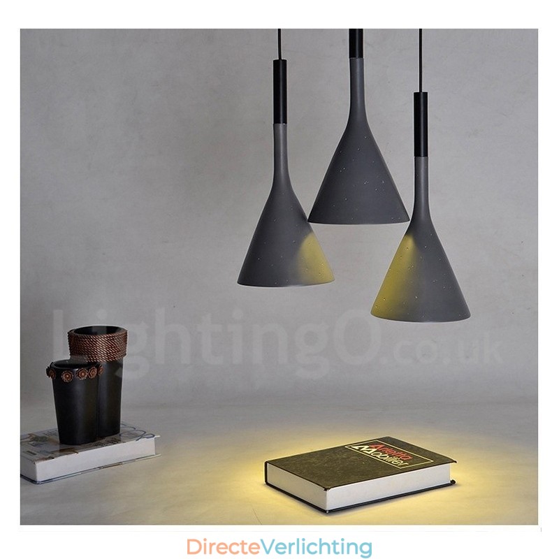 1-lichts vintage betonnen hanglamp