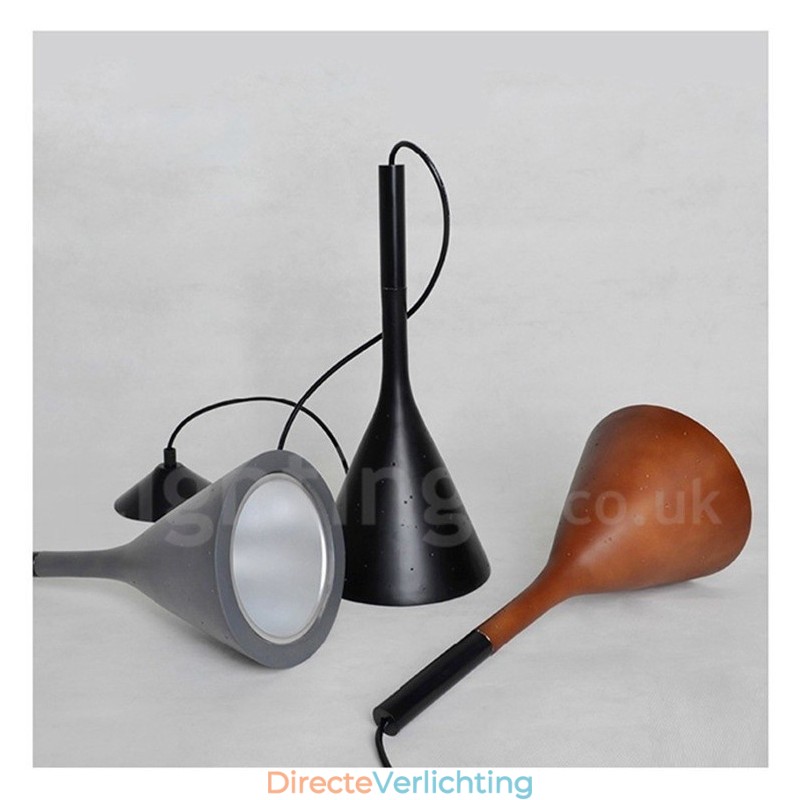 1-lichts vintage betonnen hanglamp
