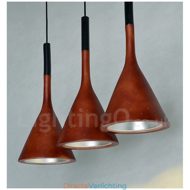 1-lichts vintage betonnen hanglamp