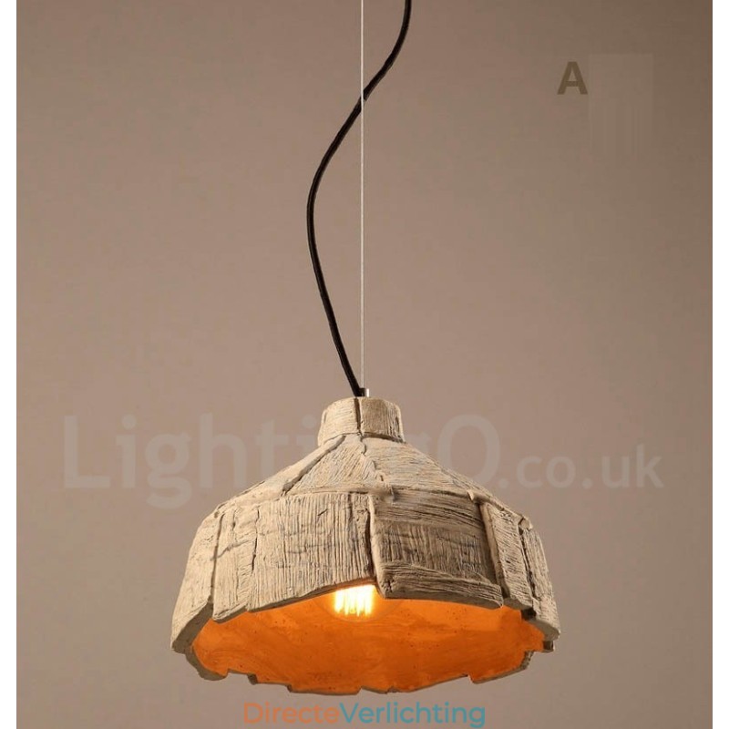 Vintage betonnen hanglamp