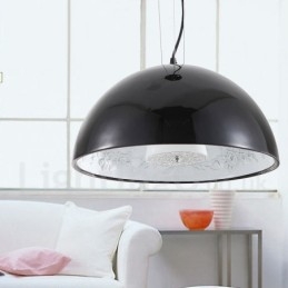 Zwarte rustieke Lodge hanglamp met 1 licht
