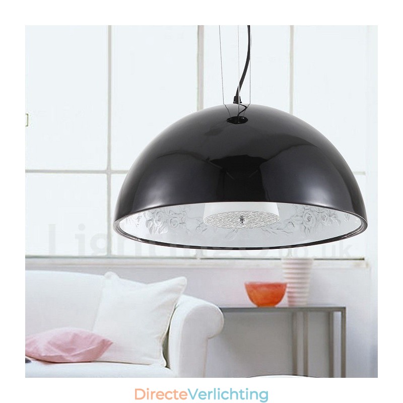 Zwarte rustieke Lodge hanglamp met 1 licht
