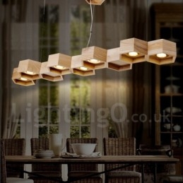 7 Lichte Houten Moderne Hedendaagse Hanglamp