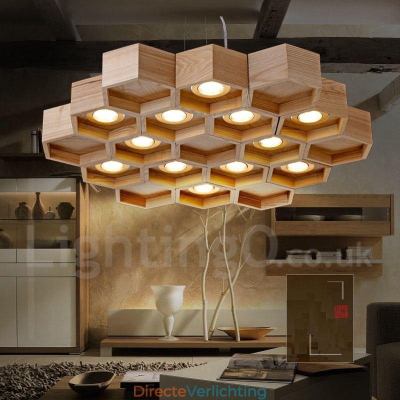 12 Lichte Houten Moderne Hedendaagse Hanglamp