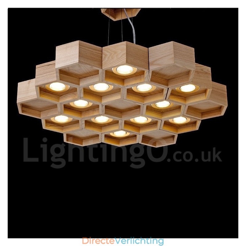 12 Lichte Houten Moderne Hedendaagse Hanglamp