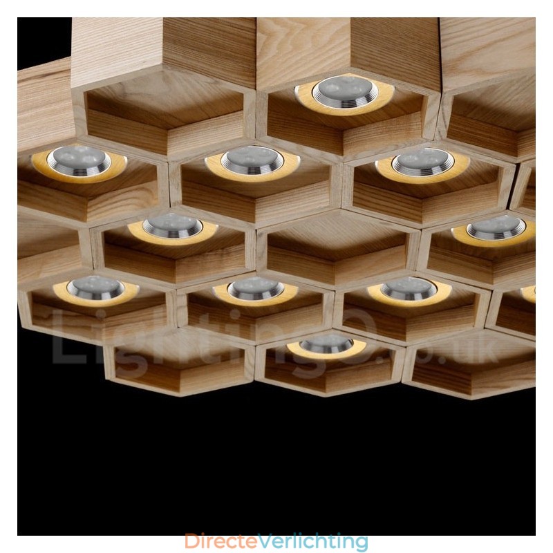 12 Lichte Houten Moderne Hedendaagse Hanglamp