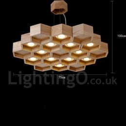 12 Lichte Houten Moderne Hedendaagse Hanglamp