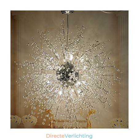 Moderne lantaarnbol kristal chroom metaal inbouw Moderne lantaarnbol kristal chroom metaal inbouw