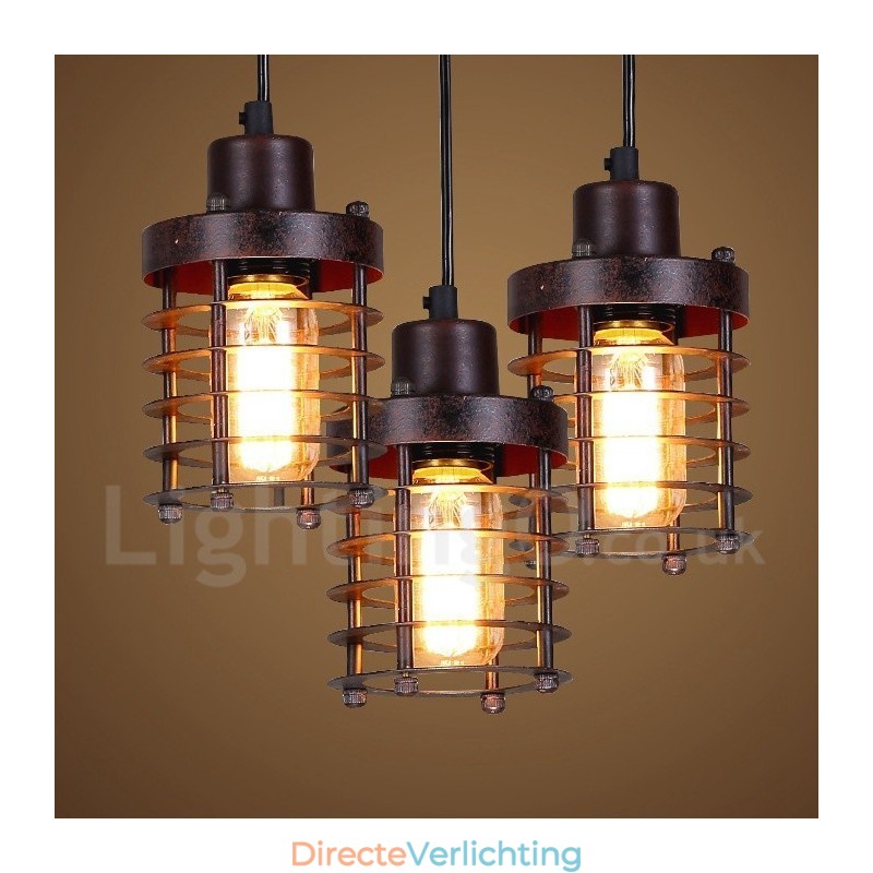 1 lichts retro vintage koperen hanglamp