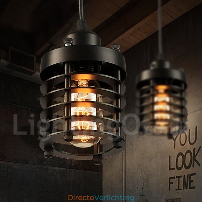 1 lichts retro vintage koperen hanglamp