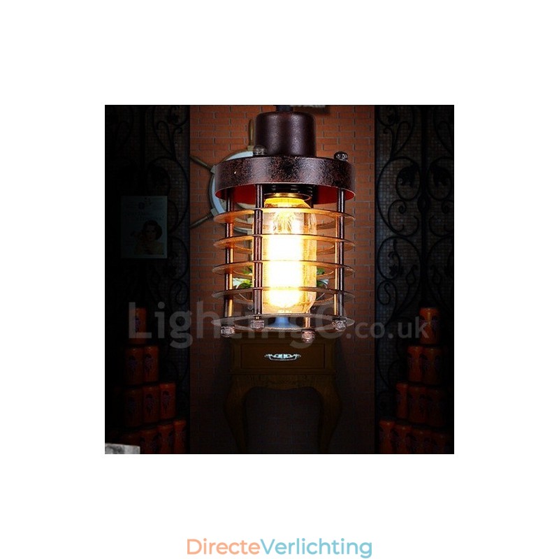 1 lichts retro vintage koperen hanglamp