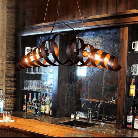 Retro ijzeren lamp moderne minimalistische industriële stijl kroonluchter Retro ijzeren lamp moderne minimalistische industriële stijl kroonluchter