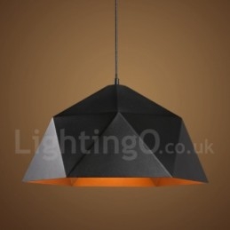 Zwarte 1-lichts moderne, eigentijdse hanglamp