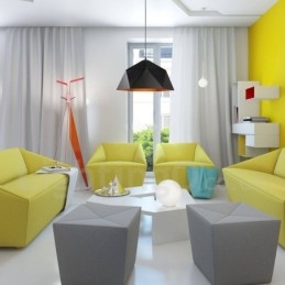 Zwarte 1-lichts moderne, eigentijdse hanglamp