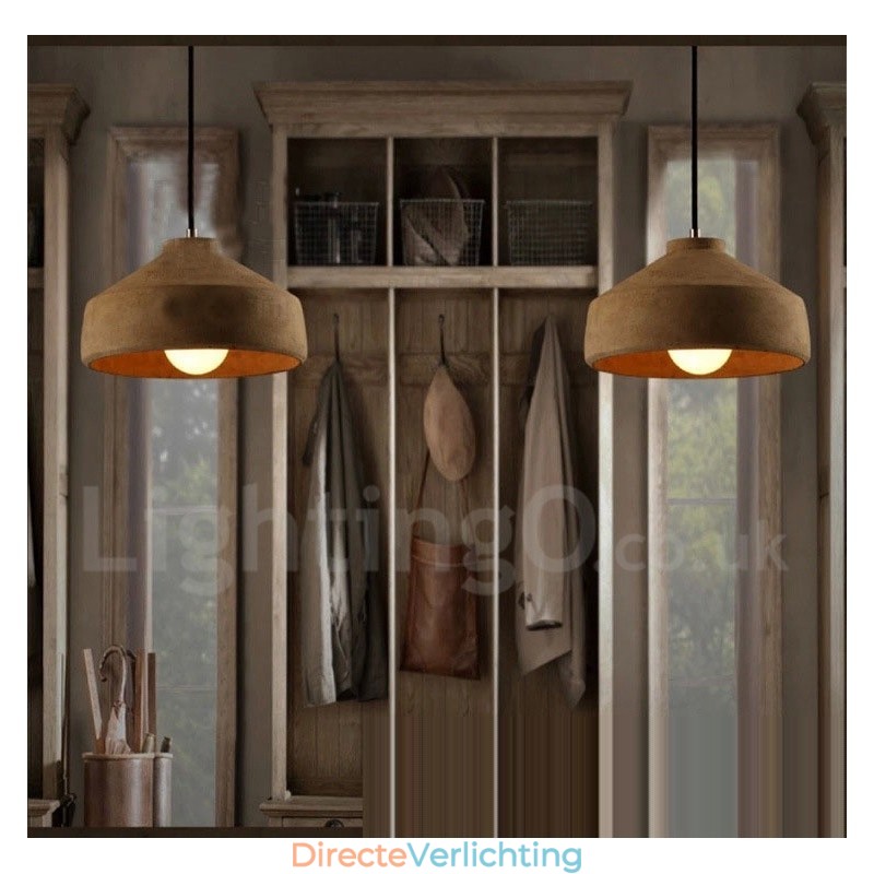 Moderne, eigentijdse betonnen hanglamp met één licht