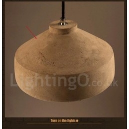 Moderne, eigentijdse betonnen hanglamp met één licht