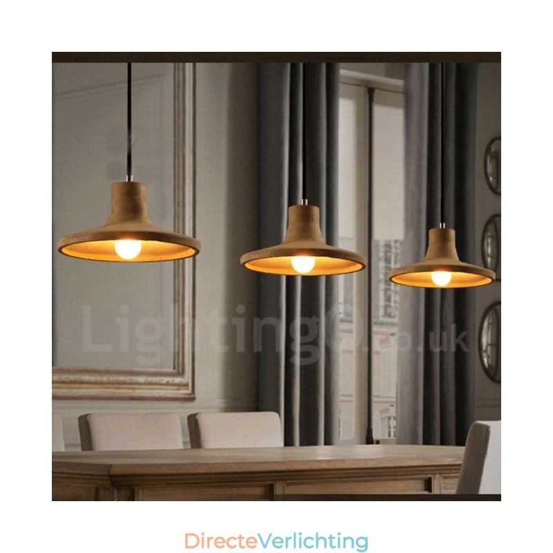 Moderne, eigentijdse betonnen hanglamp met één licht