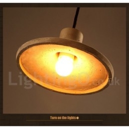 Moderne, eigentijdse betonnen hanglamp met één licht
