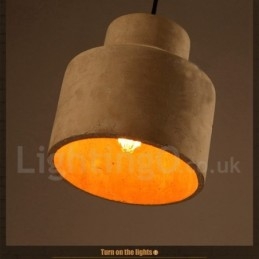 Moderne, eigentijdse betonnen hanglamp met één licht