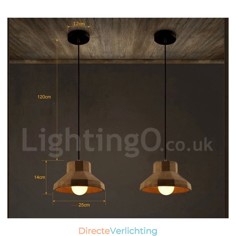 Moderne, eigentijdse betonnen hanglamp met één licht