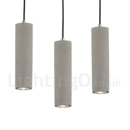 Moderne, eigentijdse 1-lichts betonnen hanglamp