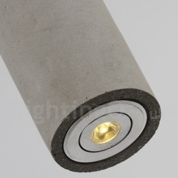 Moderne, eigentijdse 1-lichts betonnen hanglamp