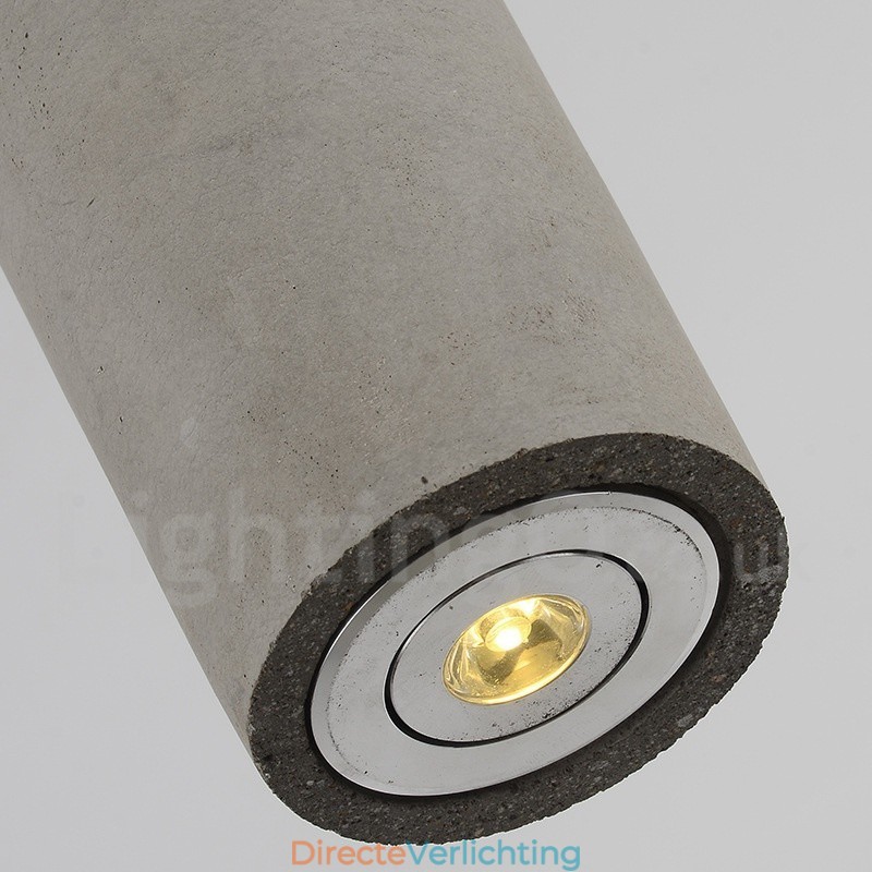 Moderne, eigentijdse 1-lichts betonnen hanglamp