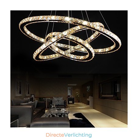 Plafondverlichting met modieuze ringvormige kristallen plafondlamp Plafondverlichting met modieuze ringvormige kristallen plafondlamp