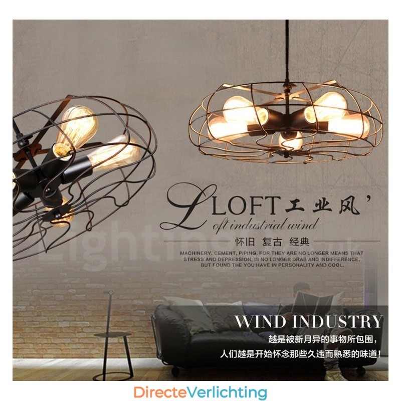 Retro Vintage 5-lichts hanglamp