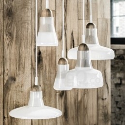 Retro Vintage Hanglamp met Glazen Kap Lamp